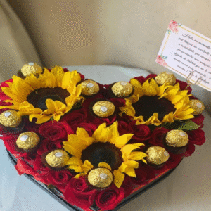 Corazón De 40 Rosas